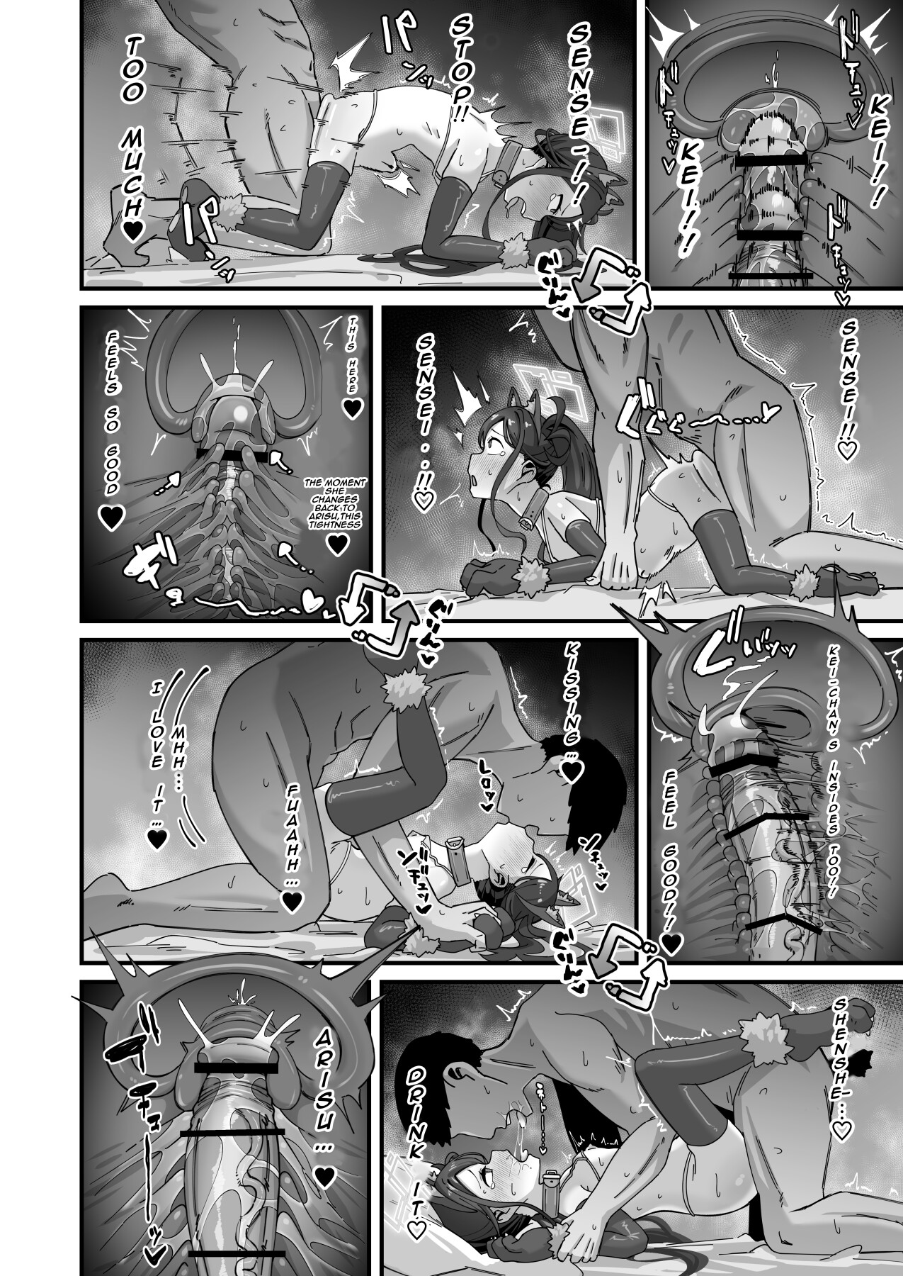 Hentai Manga Comic-A story about serious, wild, breeding sex with Arisu and Kei 3-Read-27